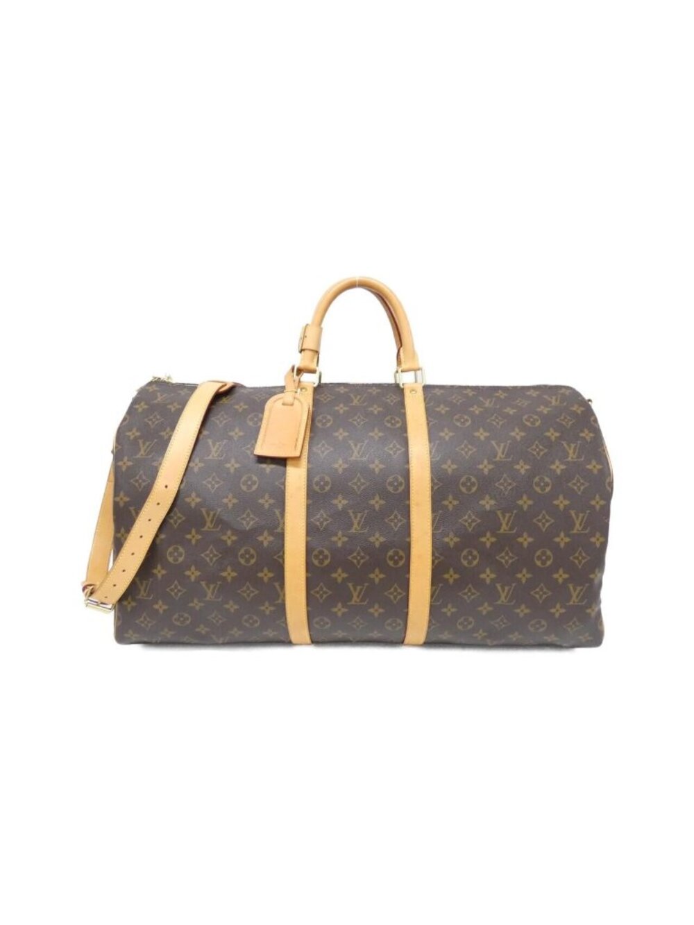 Louis Vuitton Monogram Keepall Bandouliere 55 Boston Bag
